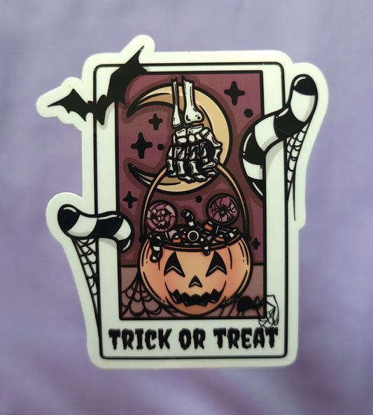 Trick or Treat Sticker