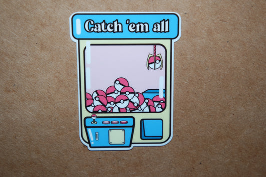 Catch 'em all Sticker